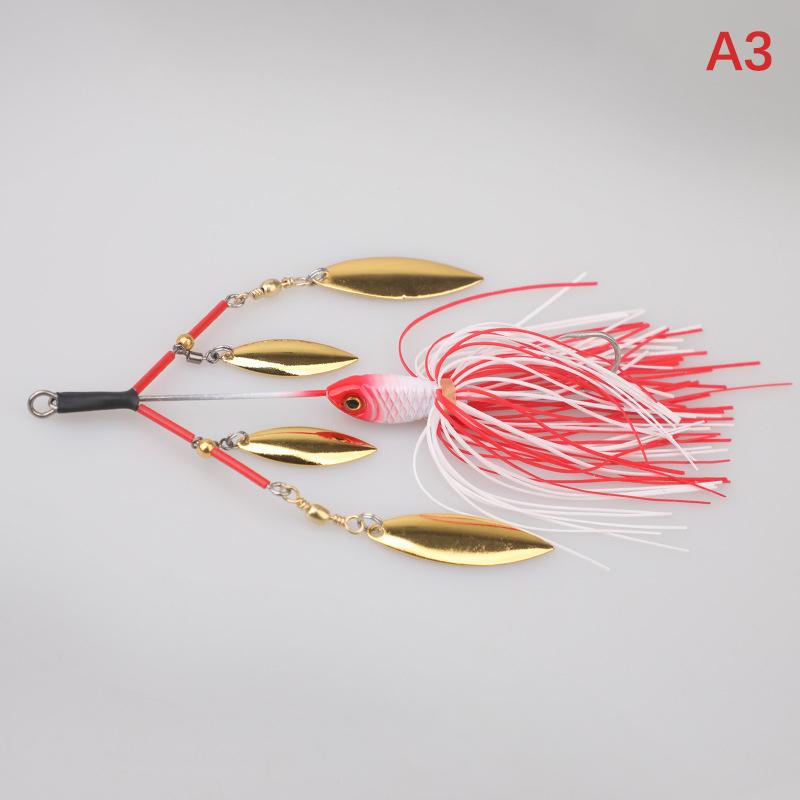 

Lunker Spinner Baits Hard Fishing Lure 23G Noisy Buzz Rotating Blade Bubble Vibration Tandem Spin Willow Bass Trout Perch Pike