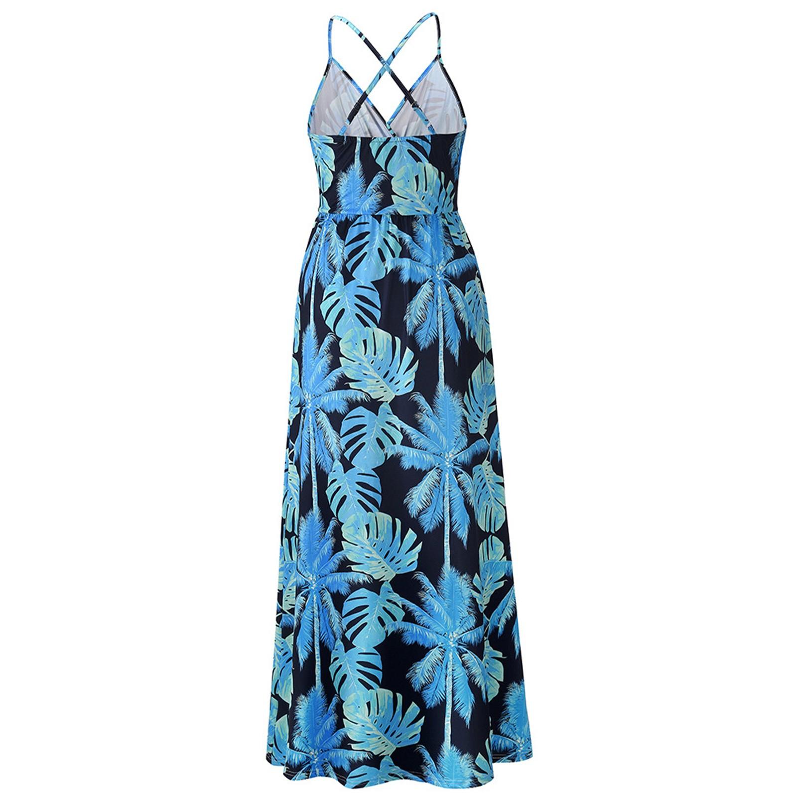 Летнее платье Платье Женское платье Пляжная юбка Юбка с поясом и принтом Платье — фото 9