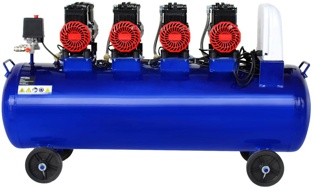 COMPRESSORE SENZA OLIO BLU 120L 4 PISTONI 400V 7kW KD4095