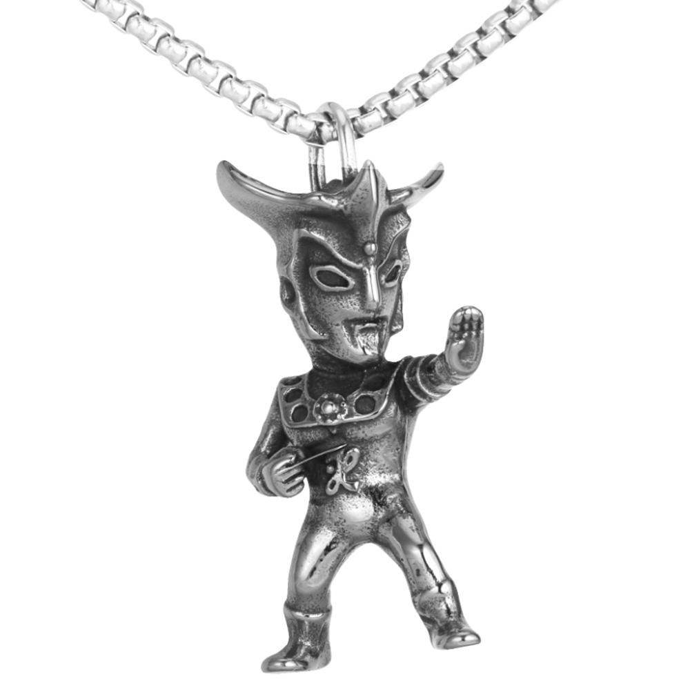 

Daily Party Jewelry Gifts Personalized Vintage Ultraman Men s Stainless Steel Pendant Necklace