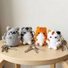 Handmade Hand Cat Keychain Handwoven Yarn Kitty Bag Charm Crochet Kitten Keyring  Backpack Decor