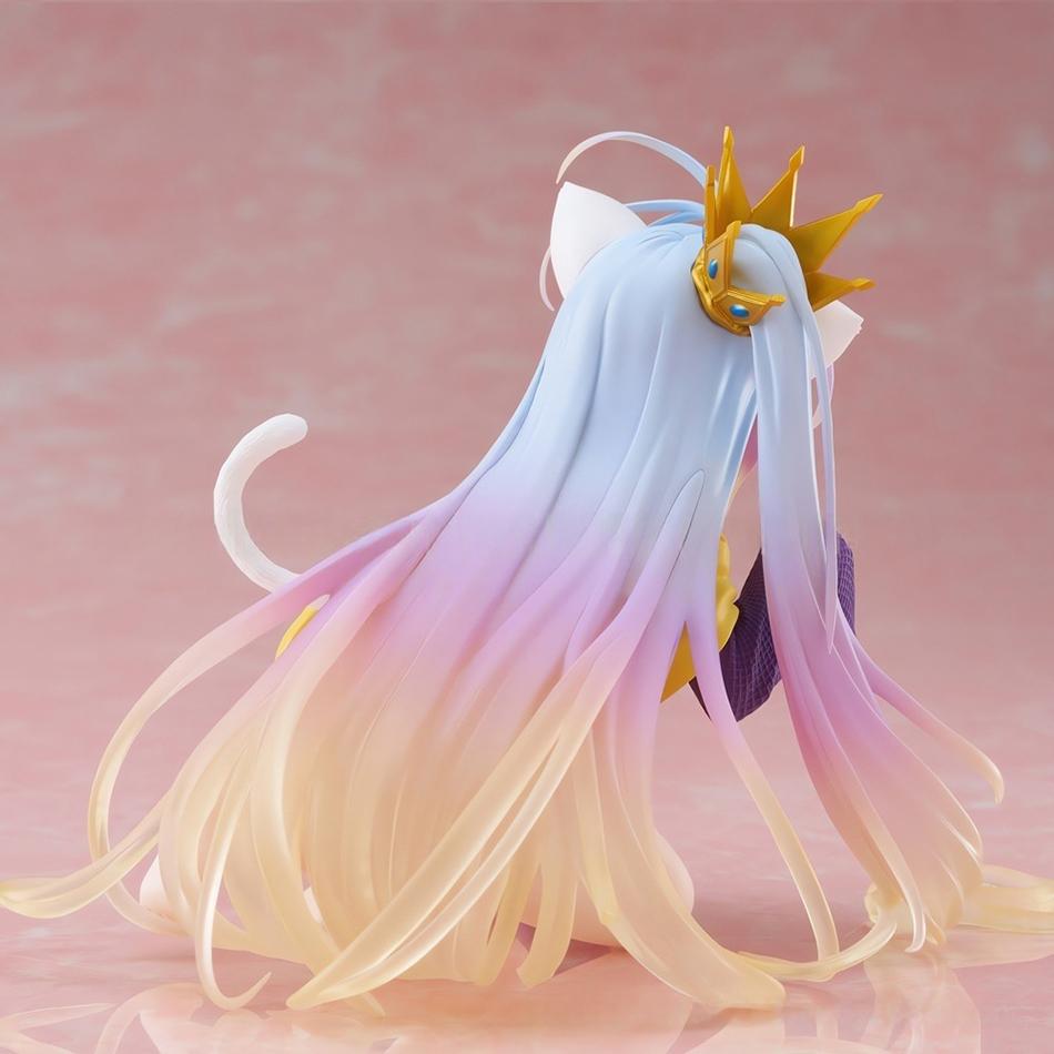 10CM Anime NO GAME NO LIFE Action Figure Cute Shiro Figurine Doll PVC Decor Model Statue Ornaments Collection Models Toys Gifts