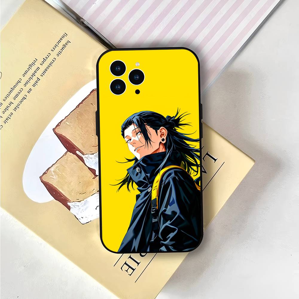 Jujutsu Kaisen Geto Suguru Phone Case For IPhone 17 Air 16 15 14 13 Pro Max 11 12 Black Silicone Cover
