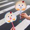 Cartoon Cattail Fan Cute Decorative Handheld Fans Compact Hand Cranked Fan  Summer Use