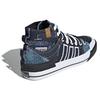 Adidas Originals Nizza Hi Dl Canvas Denim Breathable Mid-Top Sneakers Unisex Sneakers Blue White GV9917