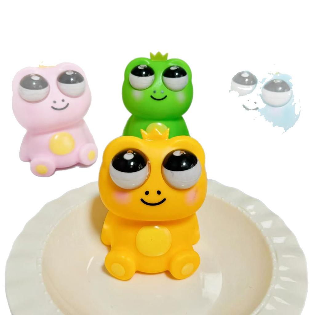 New 1Pcs Fidget Toy Squeeze Cute Animal Staring Frog Antistress Pinch Decompressions Vent Squeeze Toy Novelty Kids Birthday Gift
