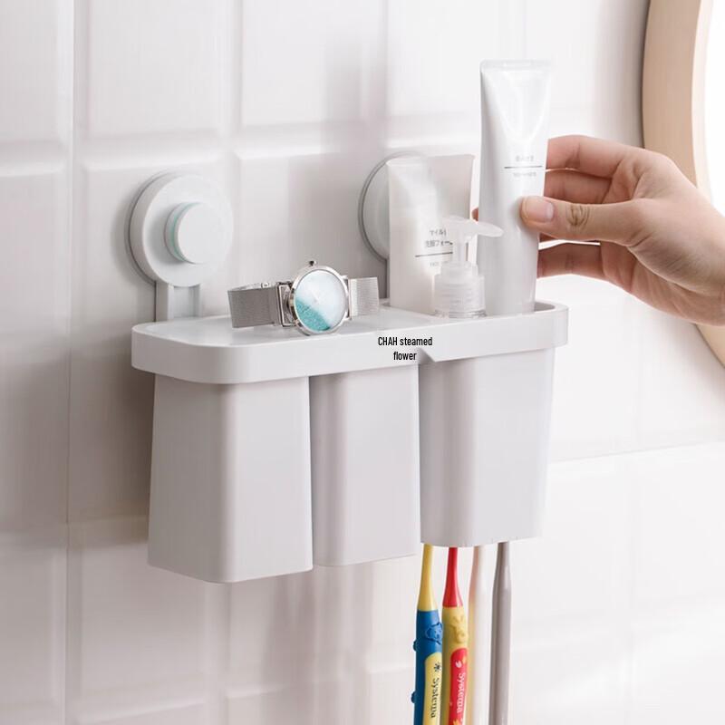 Camellia Simple Wall-Mounted Toothbrush Holder