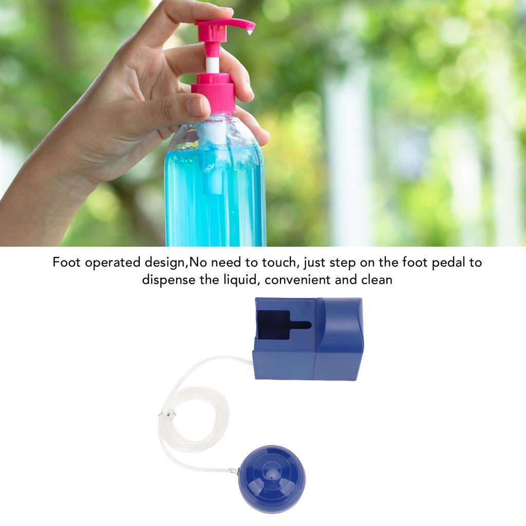 Touchless Soap Dispenser Holder Wall Mounted Soap Dispenser Pump with Foot Pedal for Kitchen Sink Bathroom