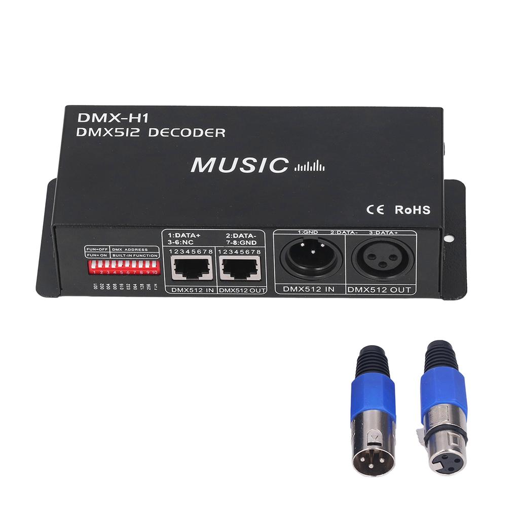 4 Channel DMX 512 Decorder Adjustable RGB Dimming LED Decorder Controller for Bars Hotels Sober