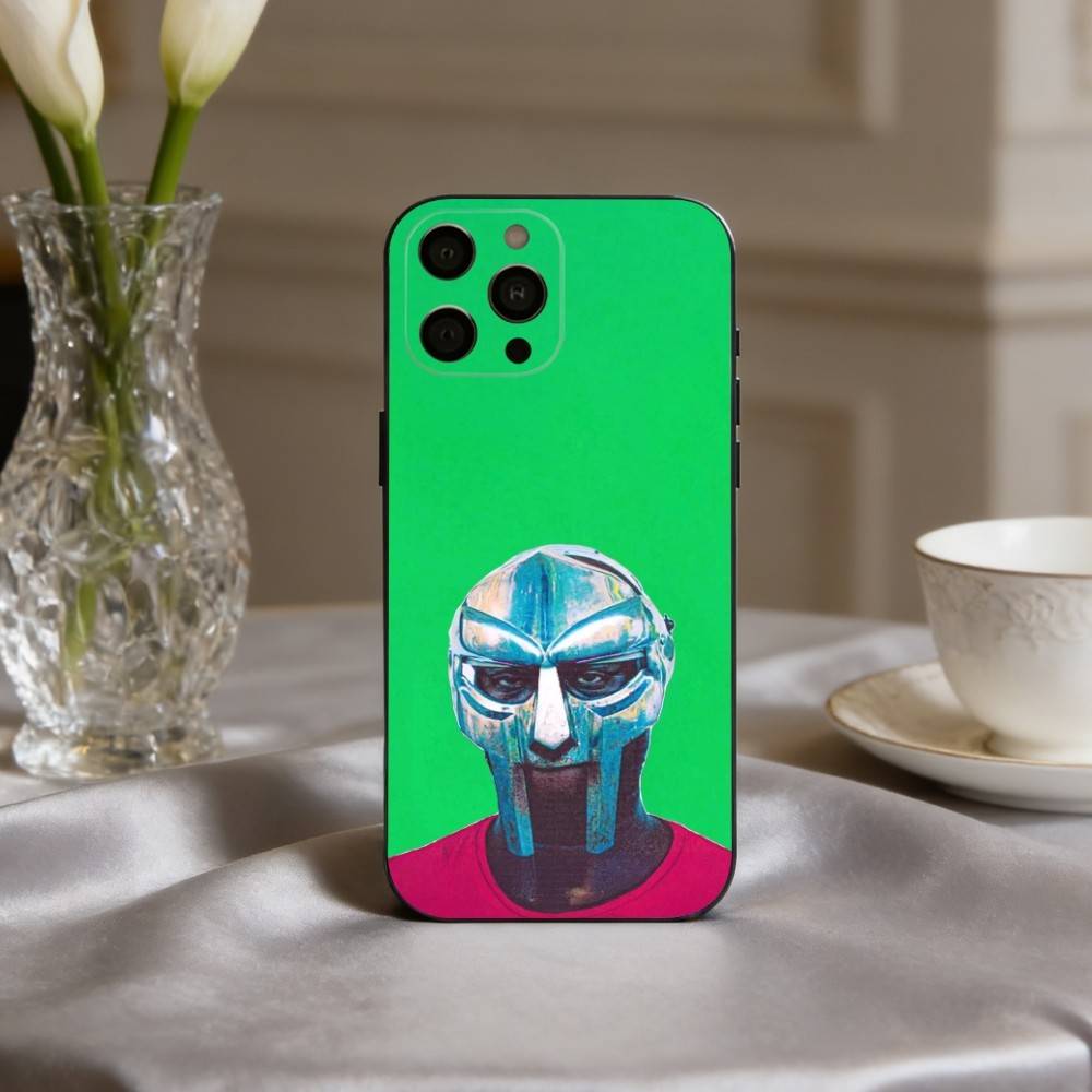 M-MF-DOOMs-RapperS  Phone Case For iPhone 17,16,15,14,13,12,11 Plus,Pro Max,XS,Soft Silicone Black Cover