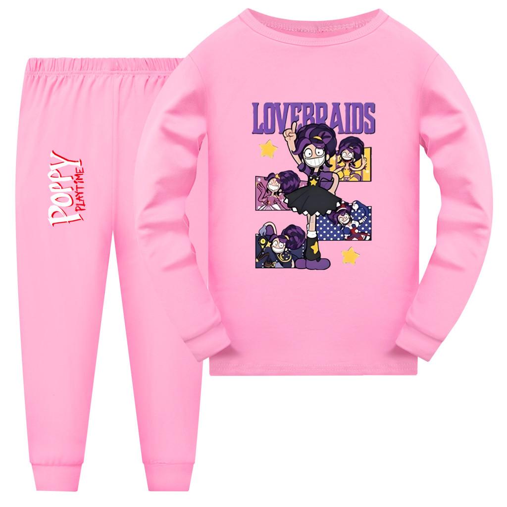 

5601 Fashion Kids Girls Lily Lovebraids Sleepwear Pajamas Top Trousers Sets 170cm рожевий