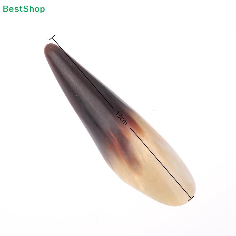 Natural Horn Gua Sha Tool – Full Body Massage Scraping Board for Acupressure & Lymphatic Drainage