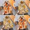 Korean Style Floral Cotton Linen Scarf, Versatile Long Thin Shawl for Women