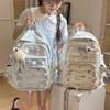 New Ins Wind Japanese Backpack Sweet Niche Compartment Backpack High Value Star Print Student Bag