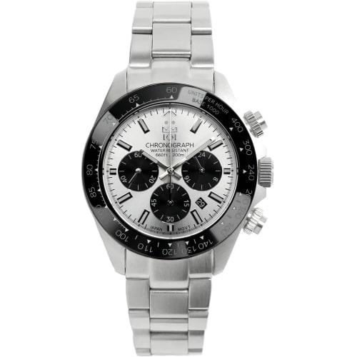 

[HYAKUICHI 101] No.11 Hyakuichi Diver s Chronograph Ceramic Bezel Silver Panda SSV