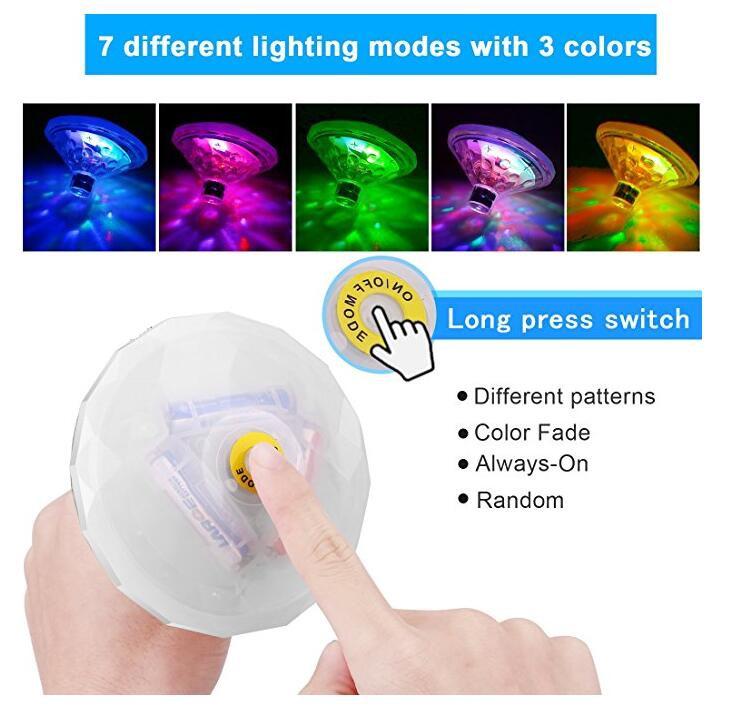 Creative USB Rechargeable LED Bath Light for Kids - Colorful Floatable Light for Bathtubs and Pools