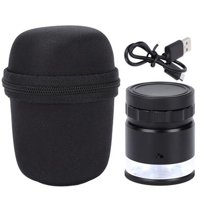 10X Lupp Mätförstoringsglas 6LED Belyst Smyckesförstoringsglas USB-laddningsförstoringsglas