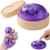 Jucărie Anti-Stres Squishy Gălușcă Kawaii cu Străluciri și Umplutură cu Gel, Rebound Rapid, pentru Adulți și Copii, Mov