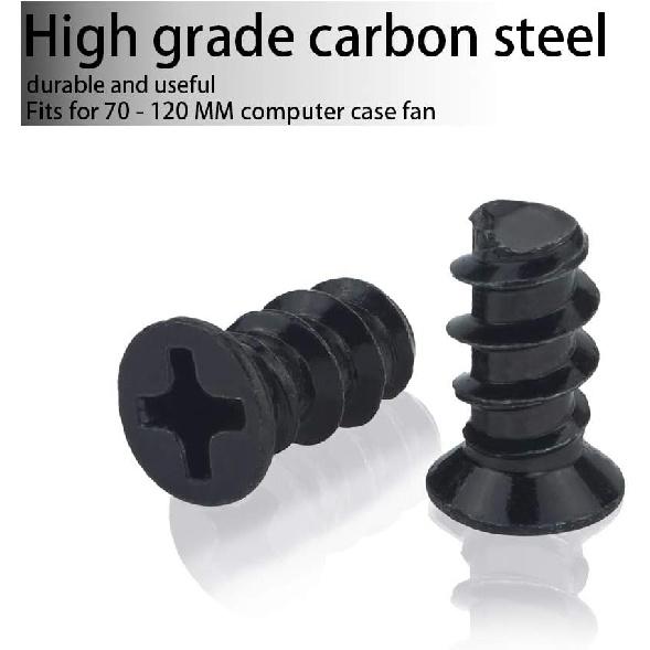 Black Computer Case Fan Screws (50 Pack)