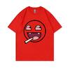 Epic Face Domo Kun Smoking Funny Meme T Shirts Unisex Unisex Casual Oversized Short Sleeves Tshirts Unisexs Fleece Cotton Tee Shirt