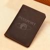 Qingyu Crazy Horse Genuine Leather RFID Passport Holder & Boarding Pass Sleeve