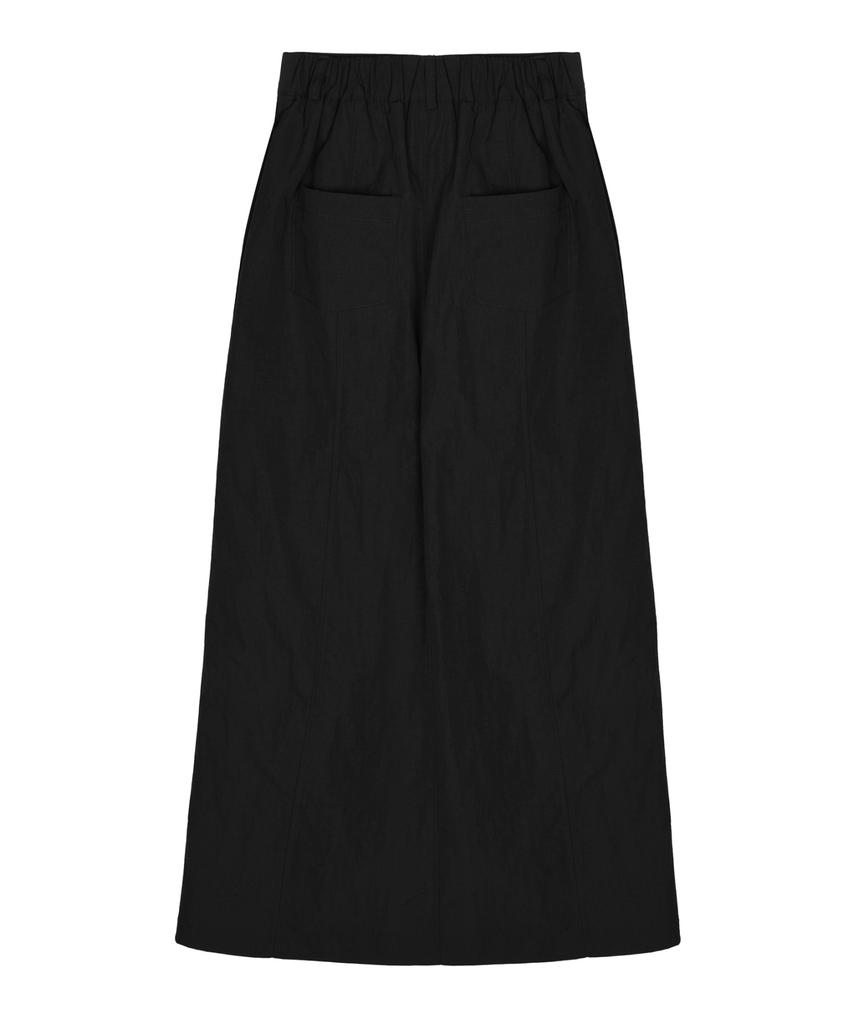 Nigaennikol Panel Long Skirt_Black