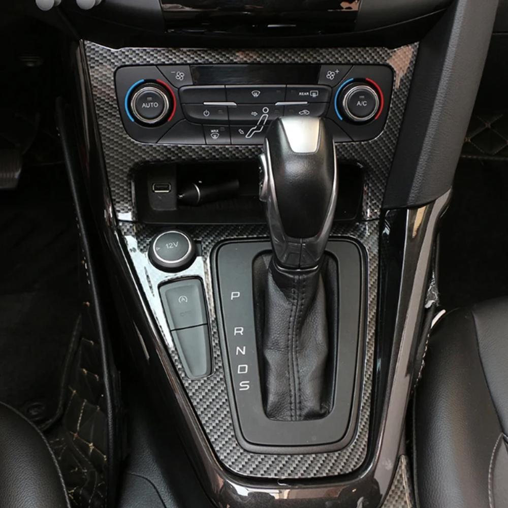 For Ford Focus 3 MK3 RS ST Ecoboost LHD 2015 - 2018 ABS Color Inner Gear Shift Panel Cover Trim Stickers accessories