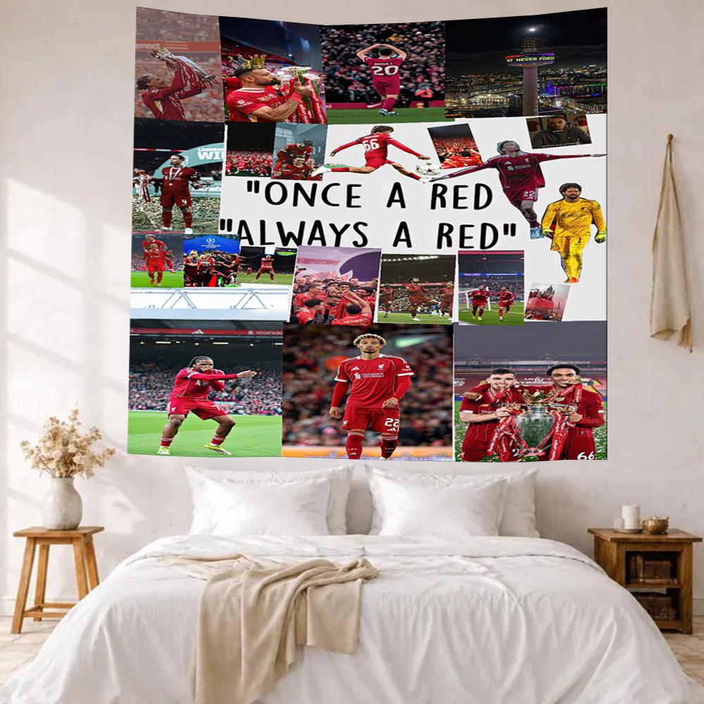 Liverpool Football Club Wall Decor Tapestry Art For Pet Memorial Birthdaywedding Party Backdrop Family Gift