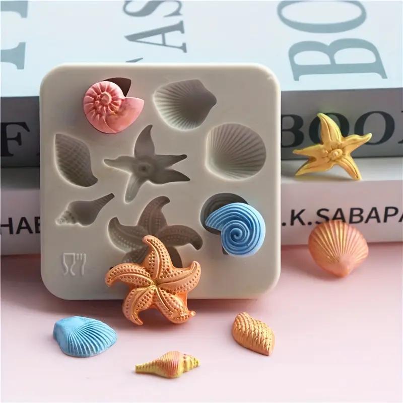 Conch Starfish Shell Silicone Mold Marine Life Handmade Decoration Chocolate Candy Cake Aromatherapy Plaster Mould