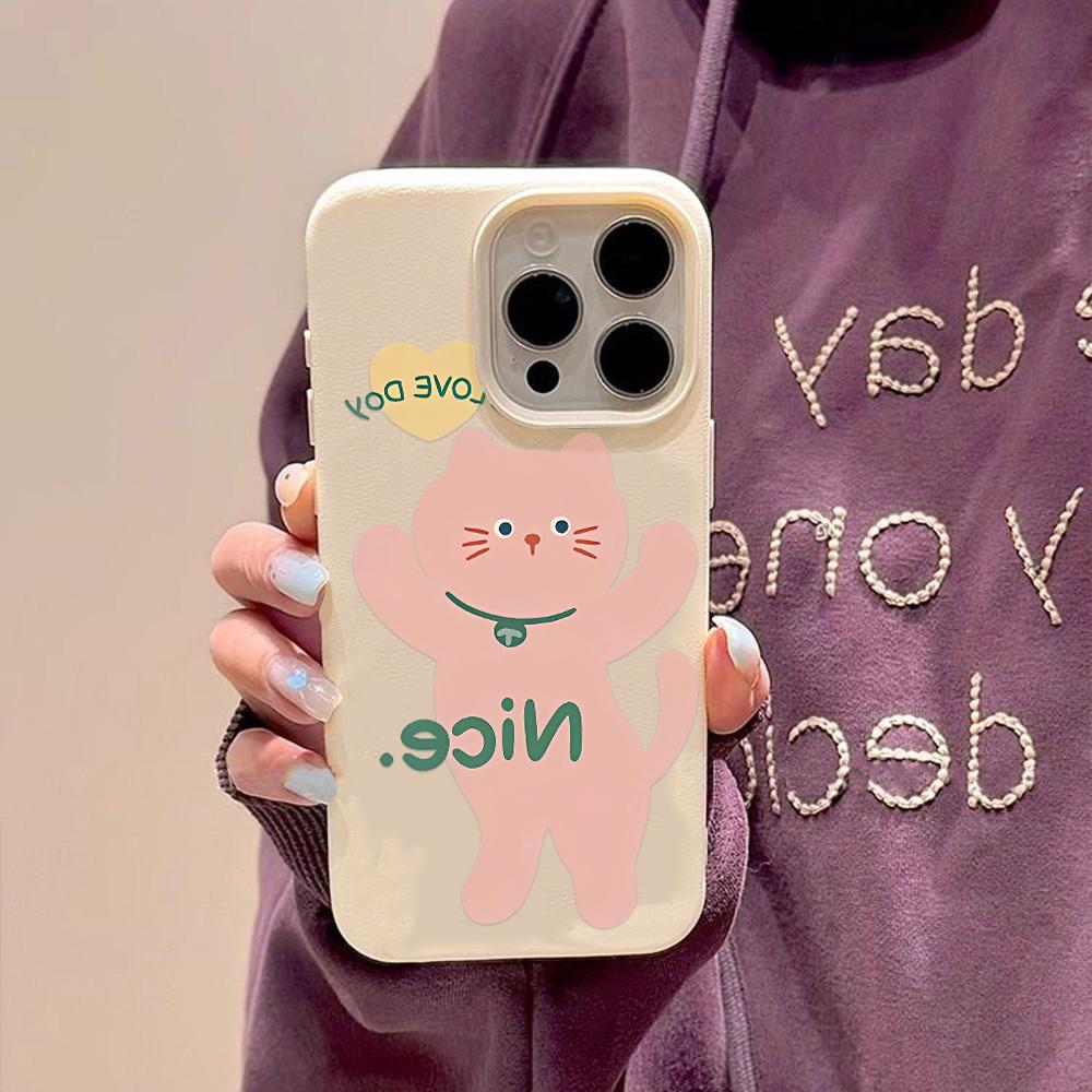 Pouzdro na telefon pro iPhone 11 13 XR XS Max pouzdro pro iPhone 12 14 15 16 Pro Max 12 Pro 15 Plus kožené malované vodotěsné odolné proti pádu a opotřebení kreslený film
