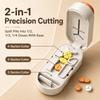 Pill Cutter 1/1/1 Segment Multiple Medicine Cutter Reusable Medicine Containers Medicine Storage with Accurate Pill Alignment