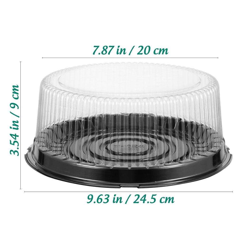 10 Stück Kuchenstückbehälter mit Deckeln Klare Plastik Lebensmittelaufbewahrungsboxen für Desserts Kekse Käse Heimküchengebrauch