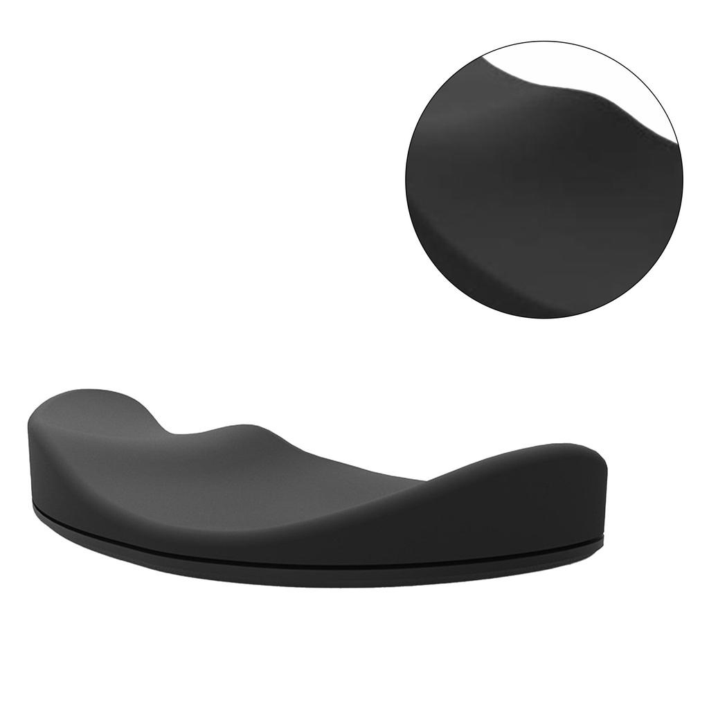 Mouse Wrist Pad Black Ergonomic Support Anti Slip Silicone Elastic Smooothing Gaming Wrist Rest for