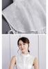Ruffle Jacquard Stand Collar: Autumn/Winter Pleated Collared Sweater Base Layer