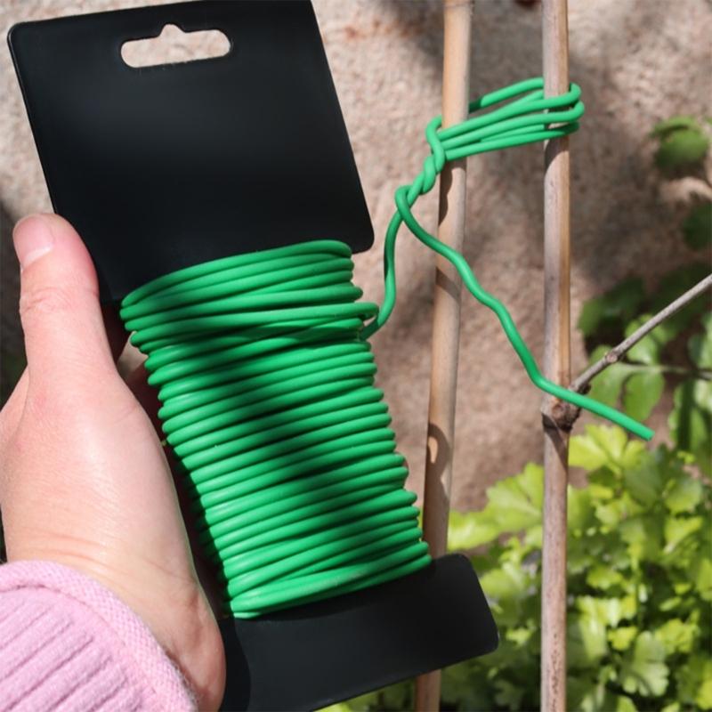 Multipurpose Flexible Soft Round Garden Tying Wire Cord For Plant Support Flower Binding Durable UV Resistant 3.5mmx10m