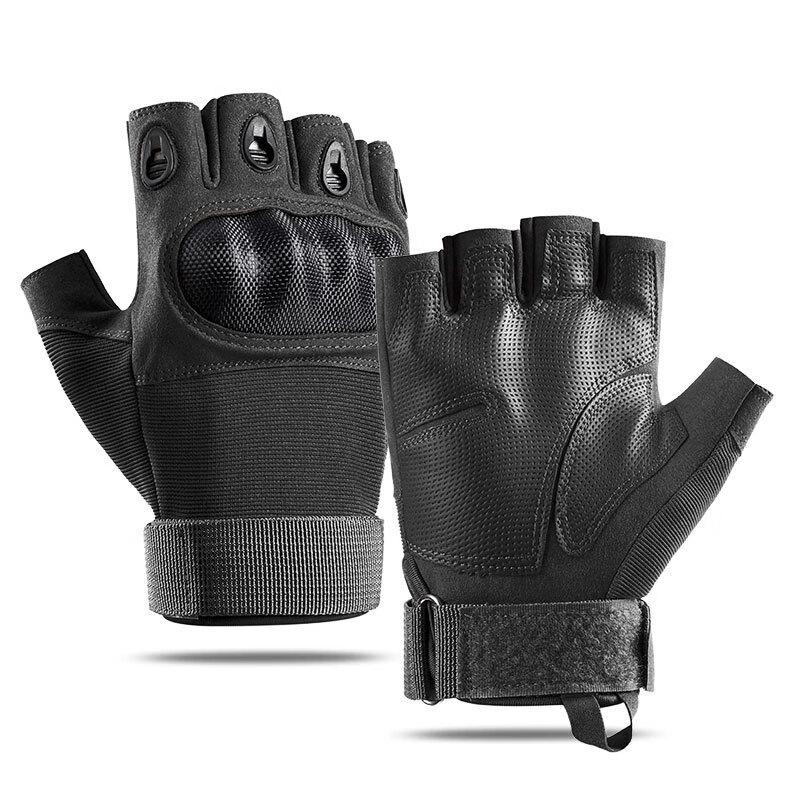 Hard Shell Half-Finger Tactical Gloves