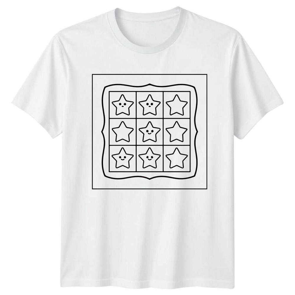 Star Grid Graphic Unisexs TShirt Unisexs Tee Unisex Stars S