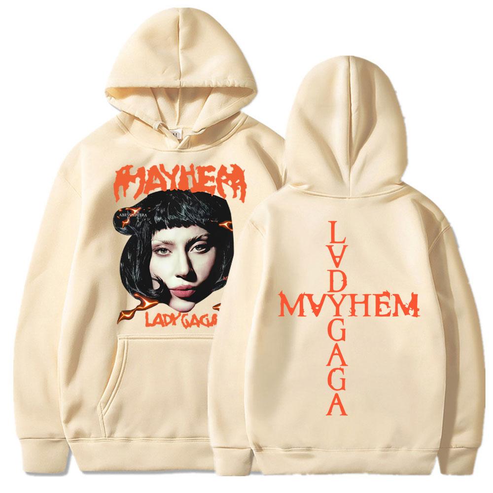 

Леді Гага The Mayhem Ball Tour 2025 Худі Мода Чоловіки Жінки Ретро Тренд Толстовка Фліс Оверсайз Y2k Довгий Рукав Вуличний Одяг S