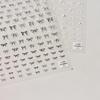 5D Versatile Black and White Bow Ribbon Bowknot Nail Sticker Crystal Diamond Nail Stickers Adhesive Decals Nail Art Decorations