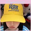Yellow Embroidered Stylish Baseball Hat Women With Quick Dry And Uv Protection