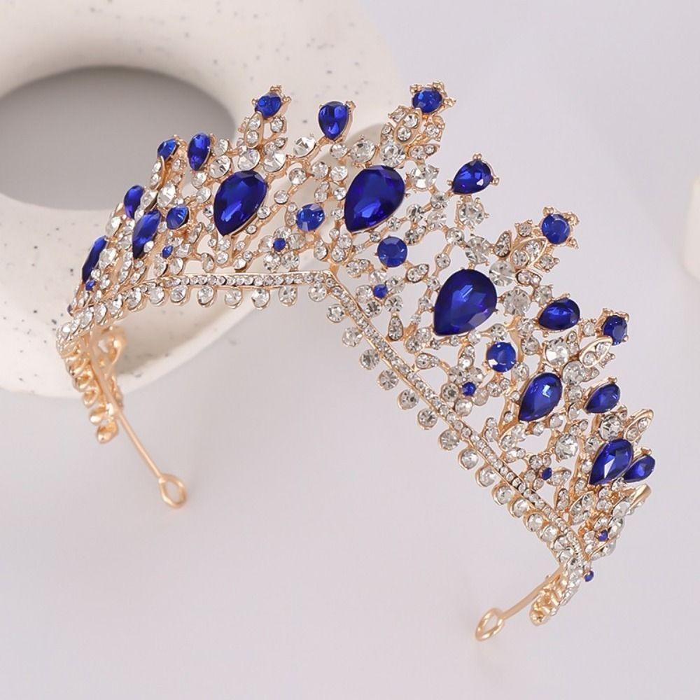 Vintage Style Rhinestone Bridal Crown Shiny Wedding Tiaras Headwear Bridal Tiara  Prom Event