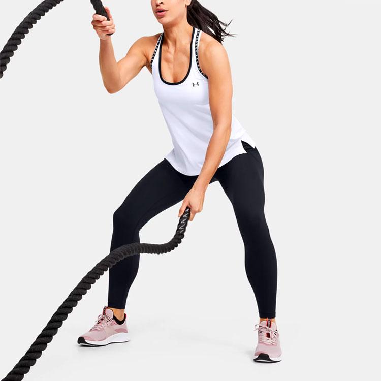 Under Armour Meridian Casual Breathable Tight Fitness Pants Women pants Black 1355916-001