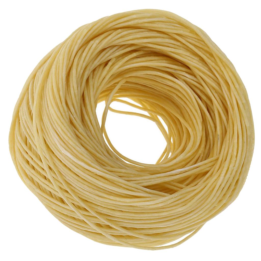 61m Bio-Hanf-Kerzendocht mit reinem Bienenwachs für Öllampe Dunkel