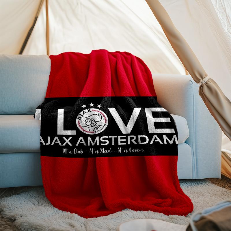 AFC Ajax printed throw blanket—soft,warm;versatile blanket for all seasons—perfect as &air-conditioning throw,nap blanket