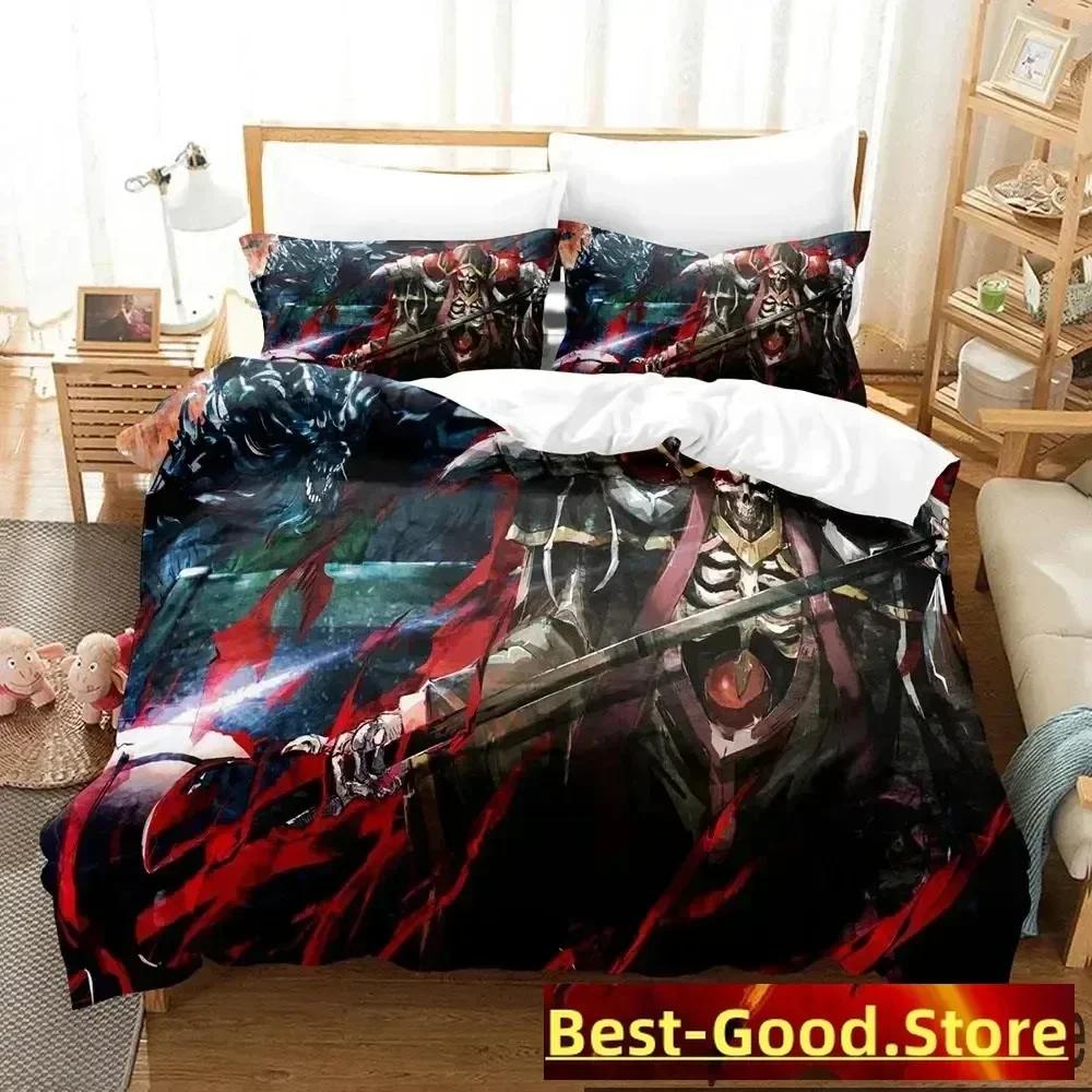 3D Print OVERLORD Bedding Set Duvet Cover Bed Set Quilt Cover Pillowcase Comforter king Queen Size Boys Adult Bedding Set
