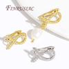 DIY Earring Making Supplies 18K Gold Plated Brass with Zircon Earwires Earrings Hook Clasps Findings,Earrings Fasteners