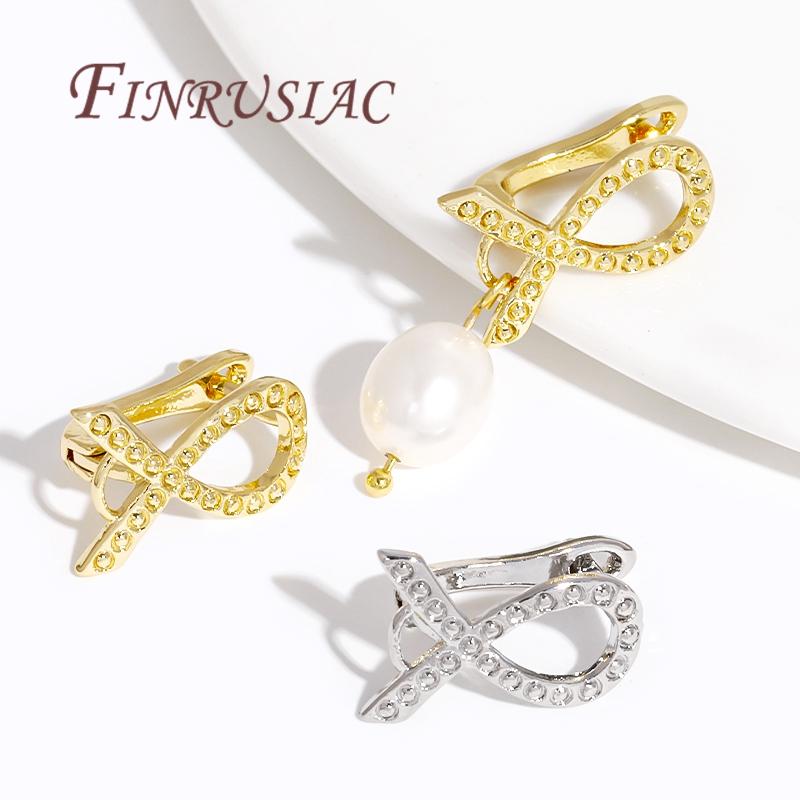 DIY Earring Making Supplies 18K Gold Plated Brass with Zircon Earwires Earrings Hook Clasps Findings,Earrings Fasteners