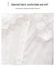 Girls' White Long Sleeve Shirt - Spring/Autumn 2025 Collection for Children