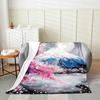 Pink Cherry Blossom Blanket Flower Flower Blanket Ladies Flannel Bed Sofa Soft Nap Blanket