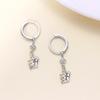Crown Ear Buckle Women's Personality Super Flash Car Flower Fashion High Sense Earrings Versatile Jewelry Gift